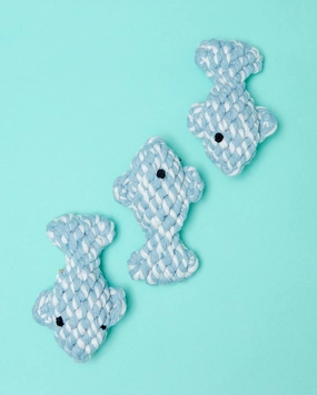 April the Fish Sustainable Handmade Nautical Dog Rope Toy