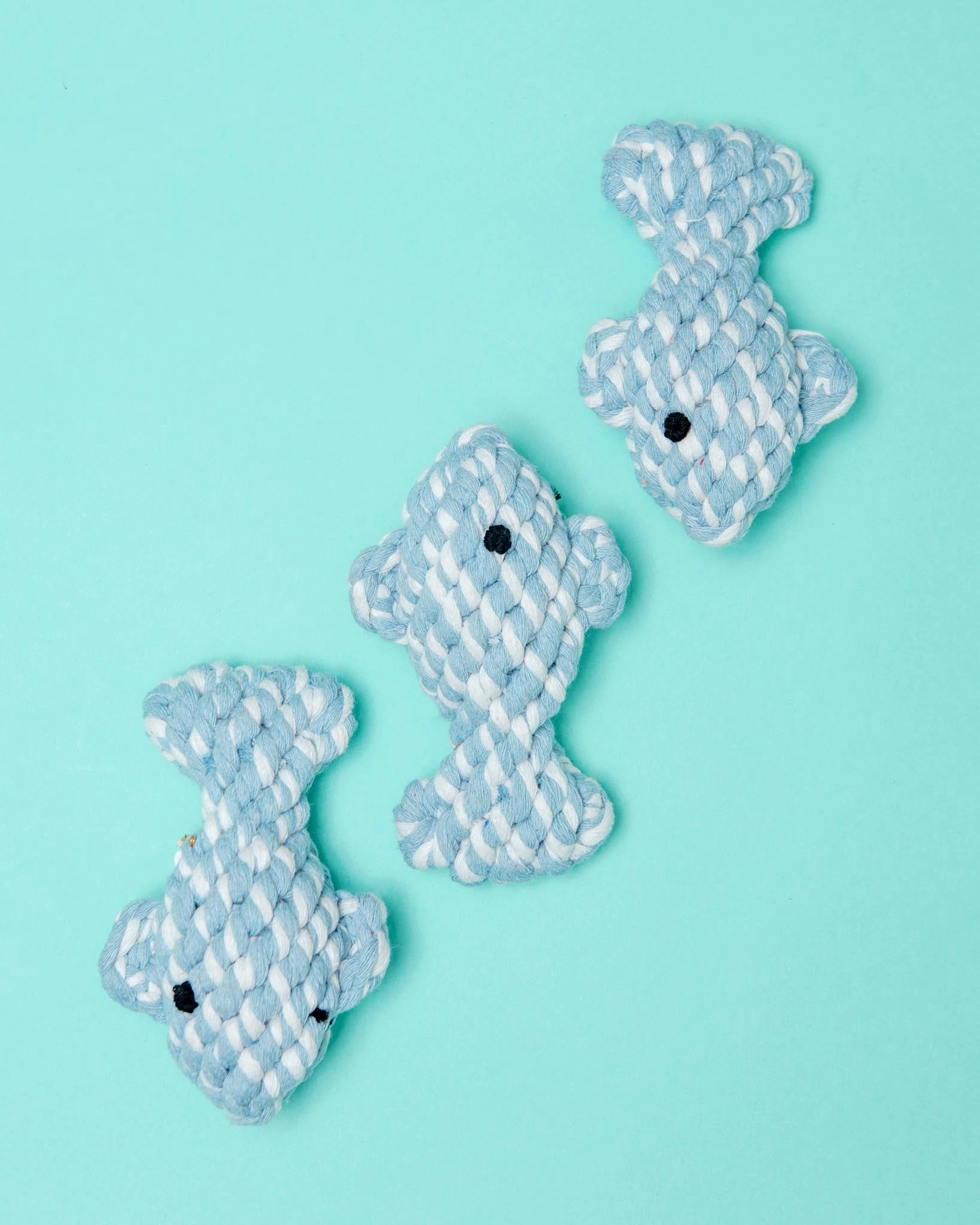 April the Fish Sustainable Handmade Nautical Dog Rope Toy