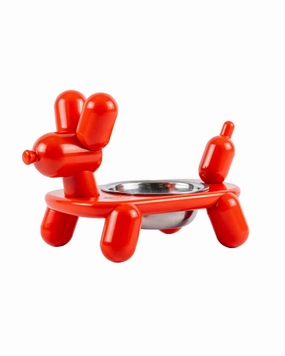 Balloon Dog Elevated Pet Bowl