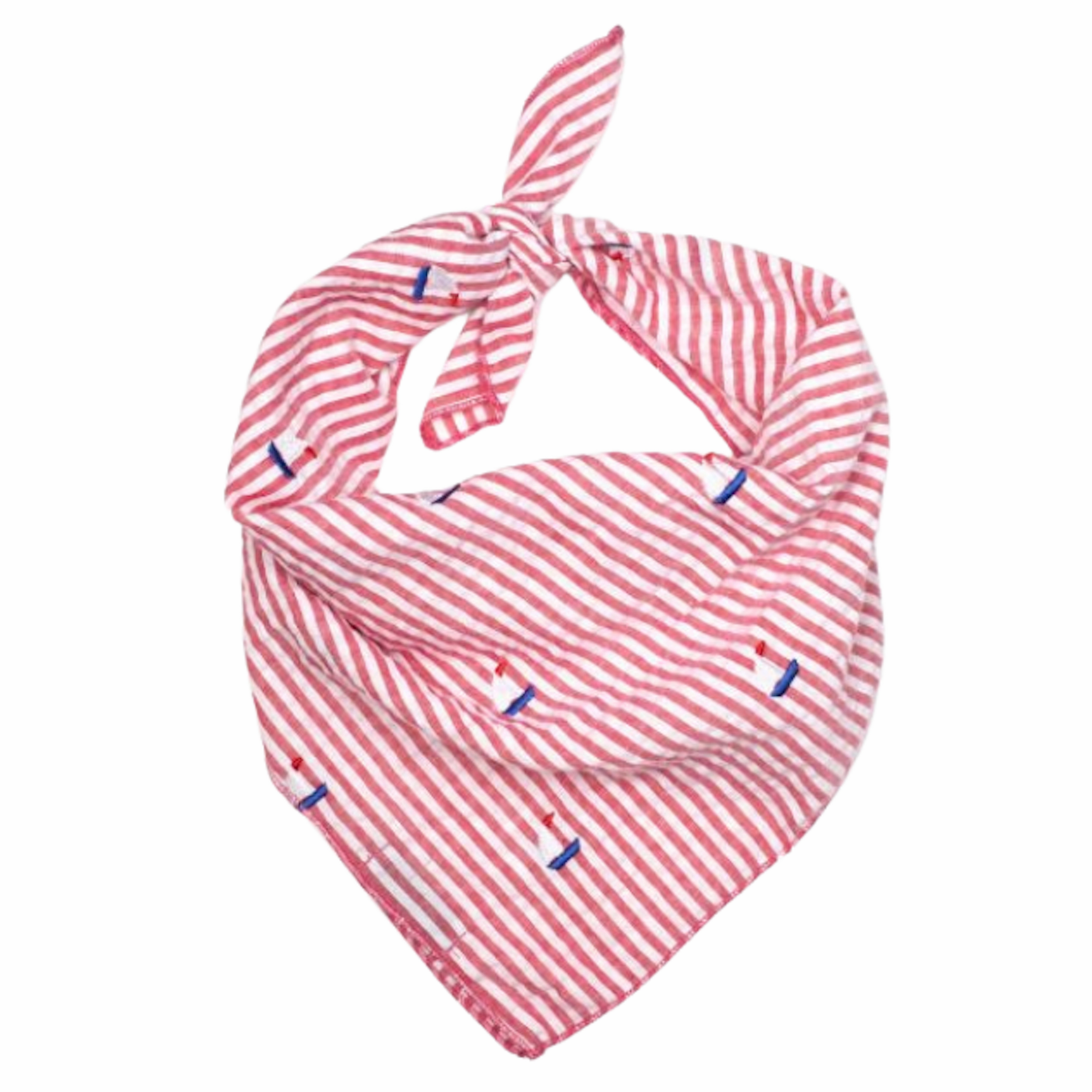 Bandana | Red Stripe Sailboat