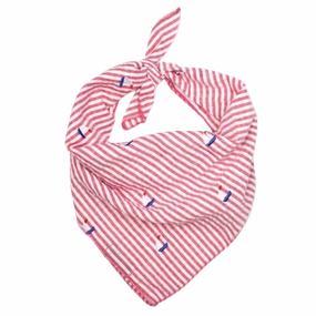 Bandana | Red Stripe Sailboat