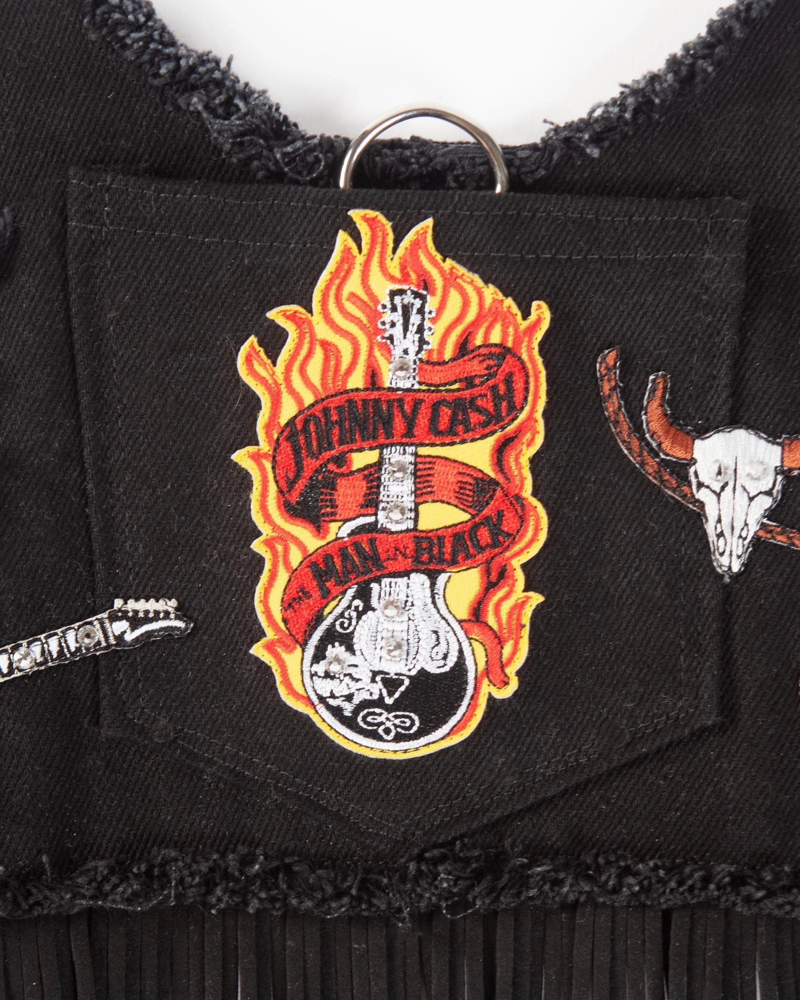 Black Denim Cowboy Dog Harness (Made in the USA) (FINAL SALE)