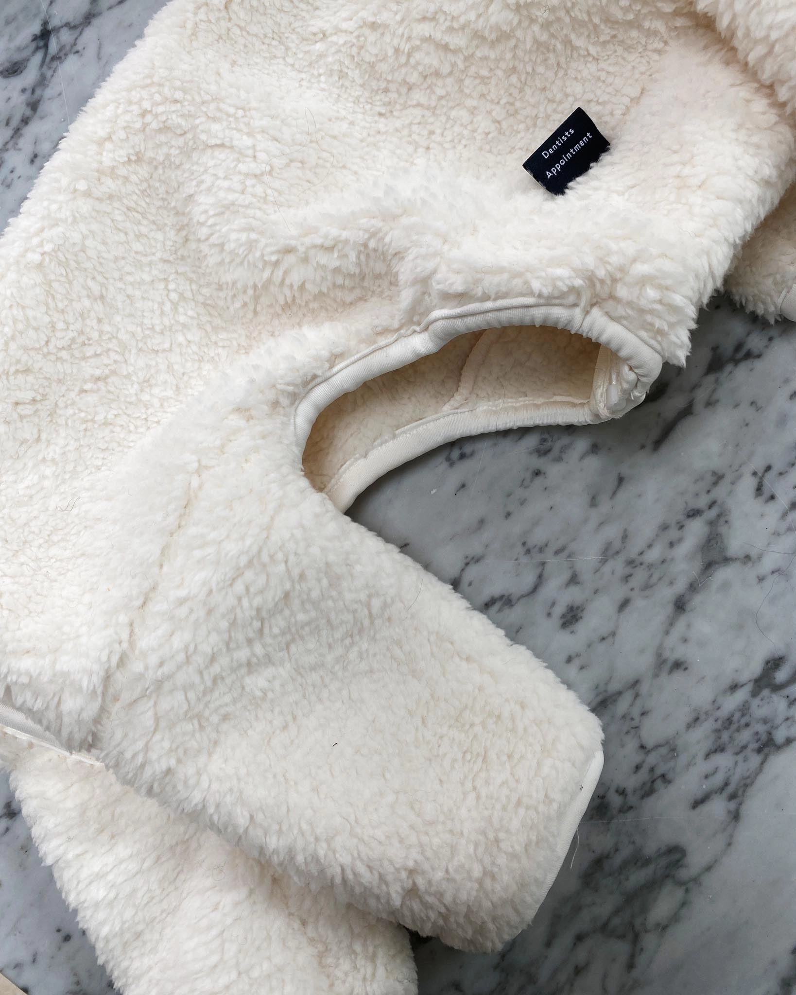 Boa Fleece Onesie in Cream (Dog & Co. Exclusive) (FINAL SALE)