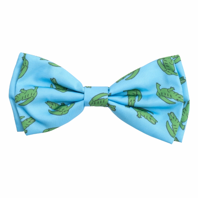 Bow Tie | Alligators Blue & Lime