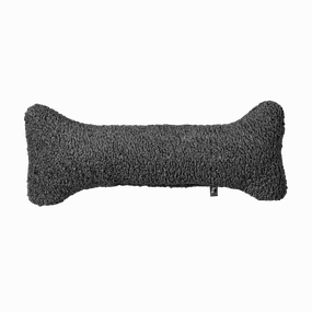 Bumper Bone Pillow | Grey Sheepskin Faux Fur