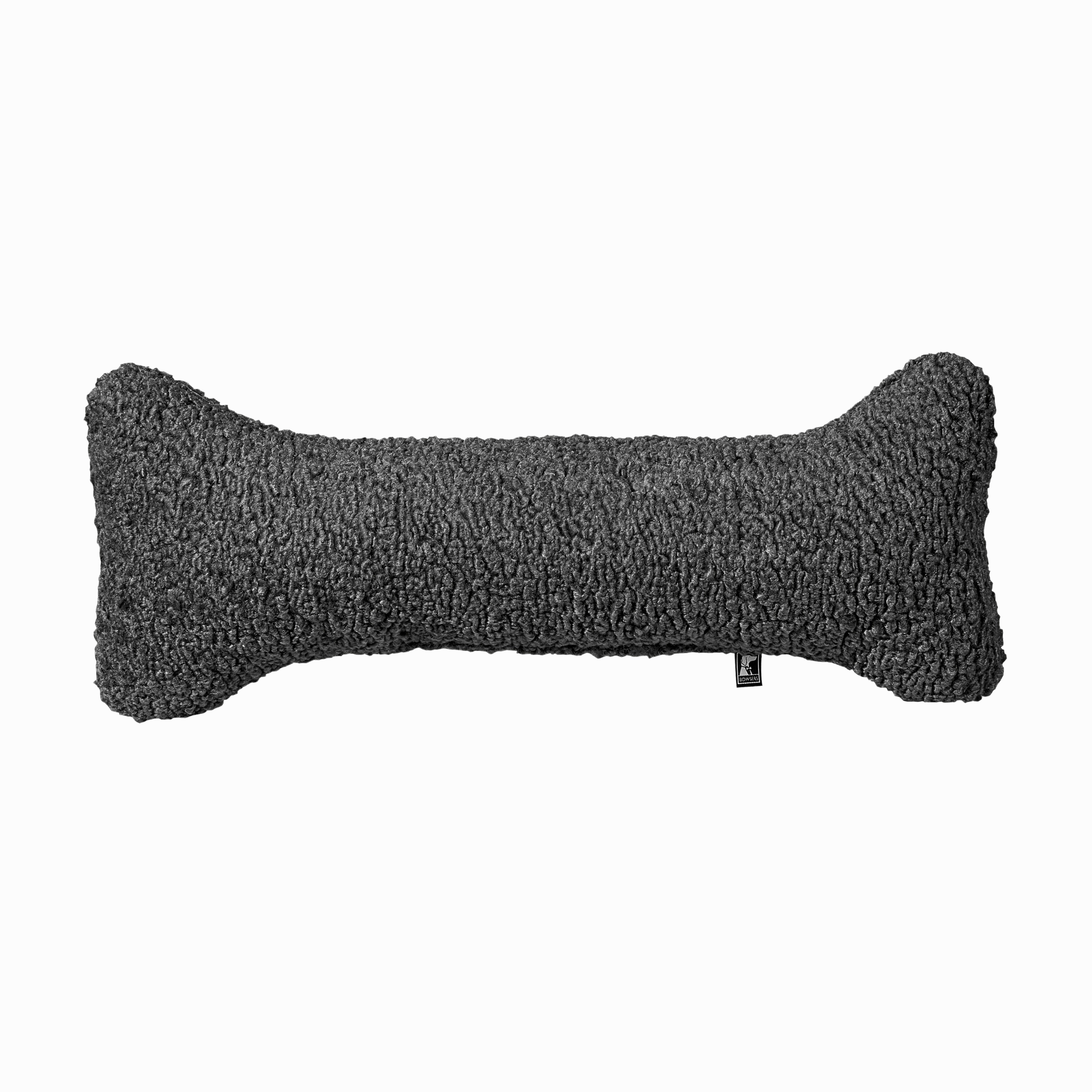 Bumper Bone Pillow | Grey Sheepskin Faux Fur