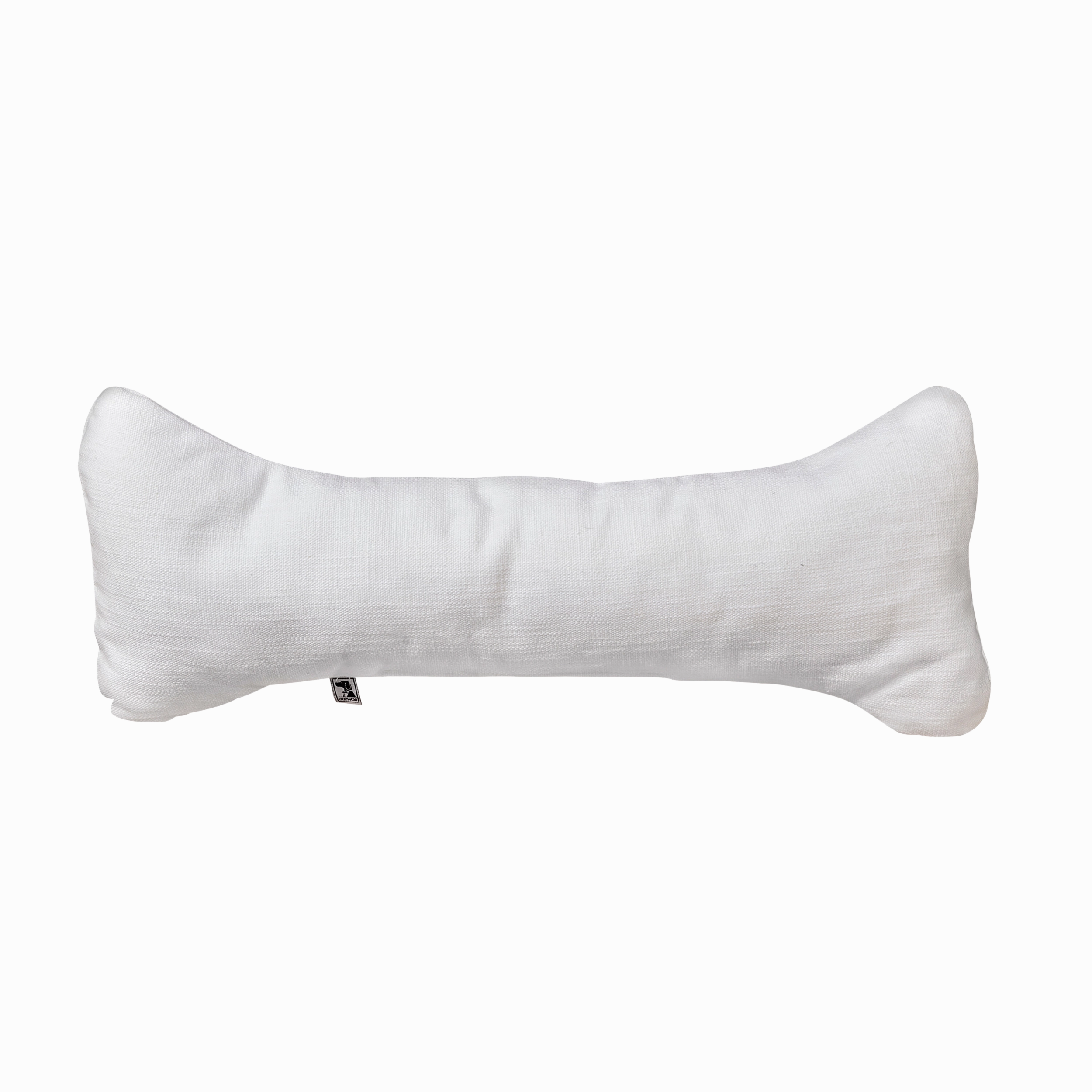 Bumper Bone Pillow | Pure White Linen