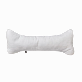 Bumper Bone Pillow | Pure White Linen