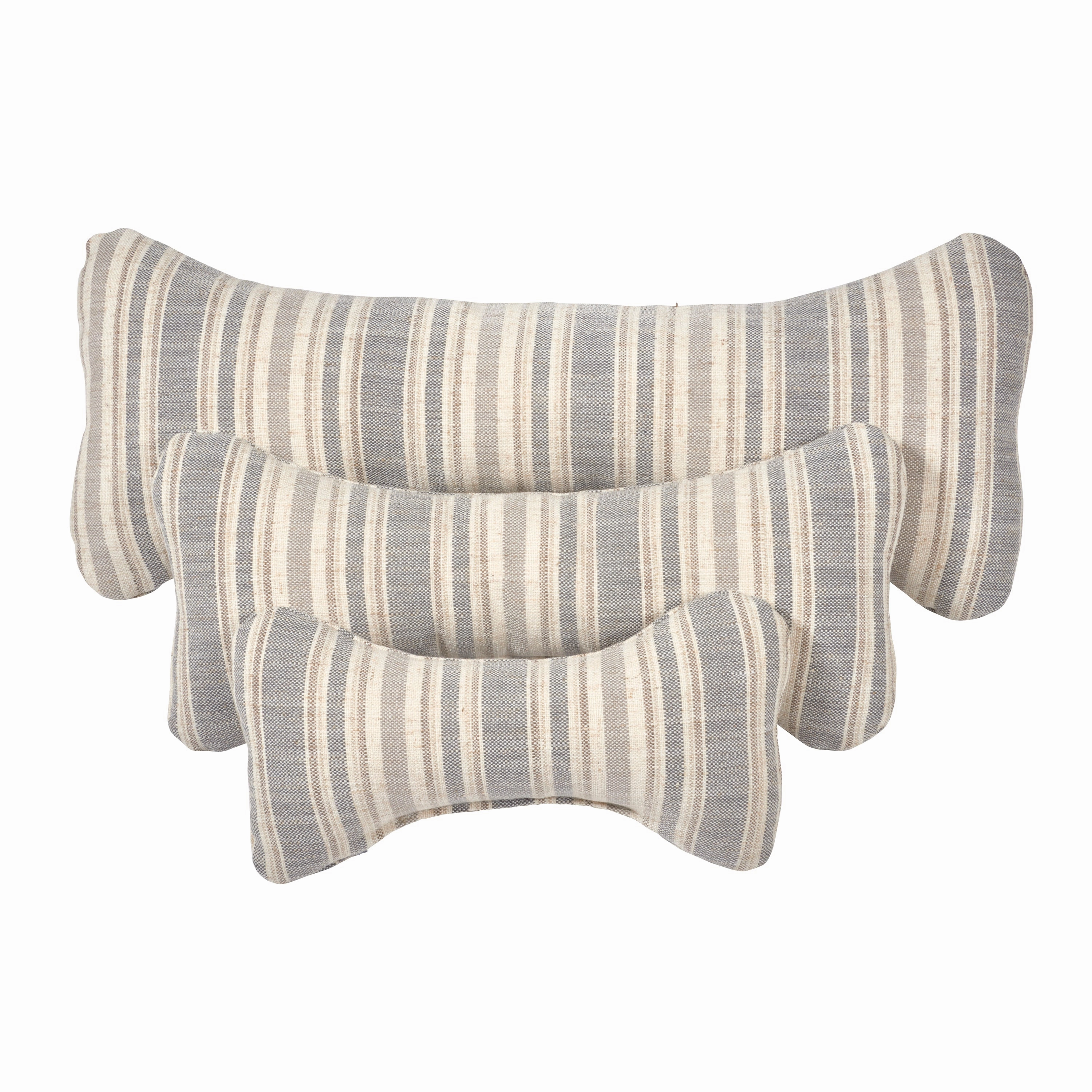 Bumper Bone Pillow | Woven Harper Stripe
