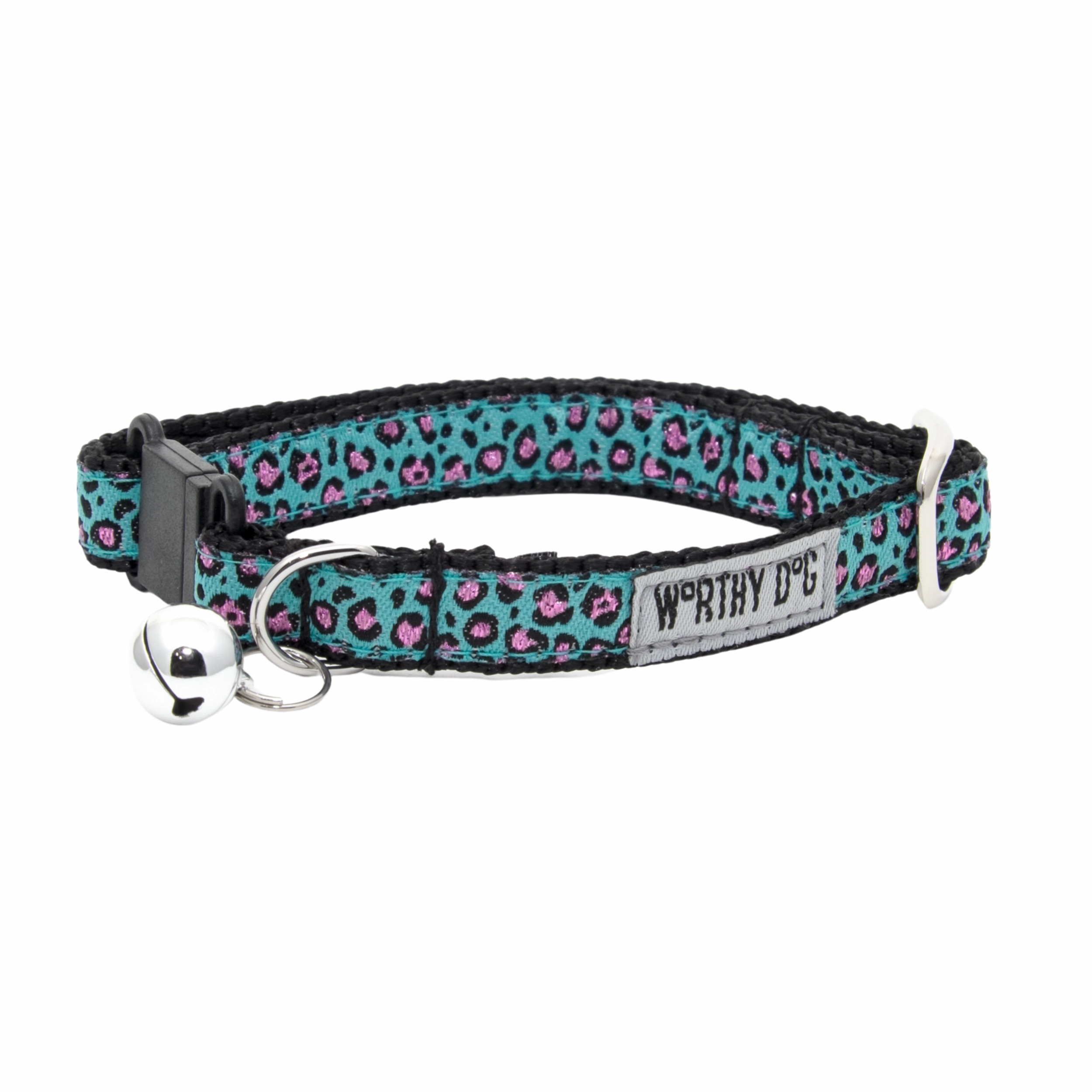 Cat Collar | Cheetah Teal