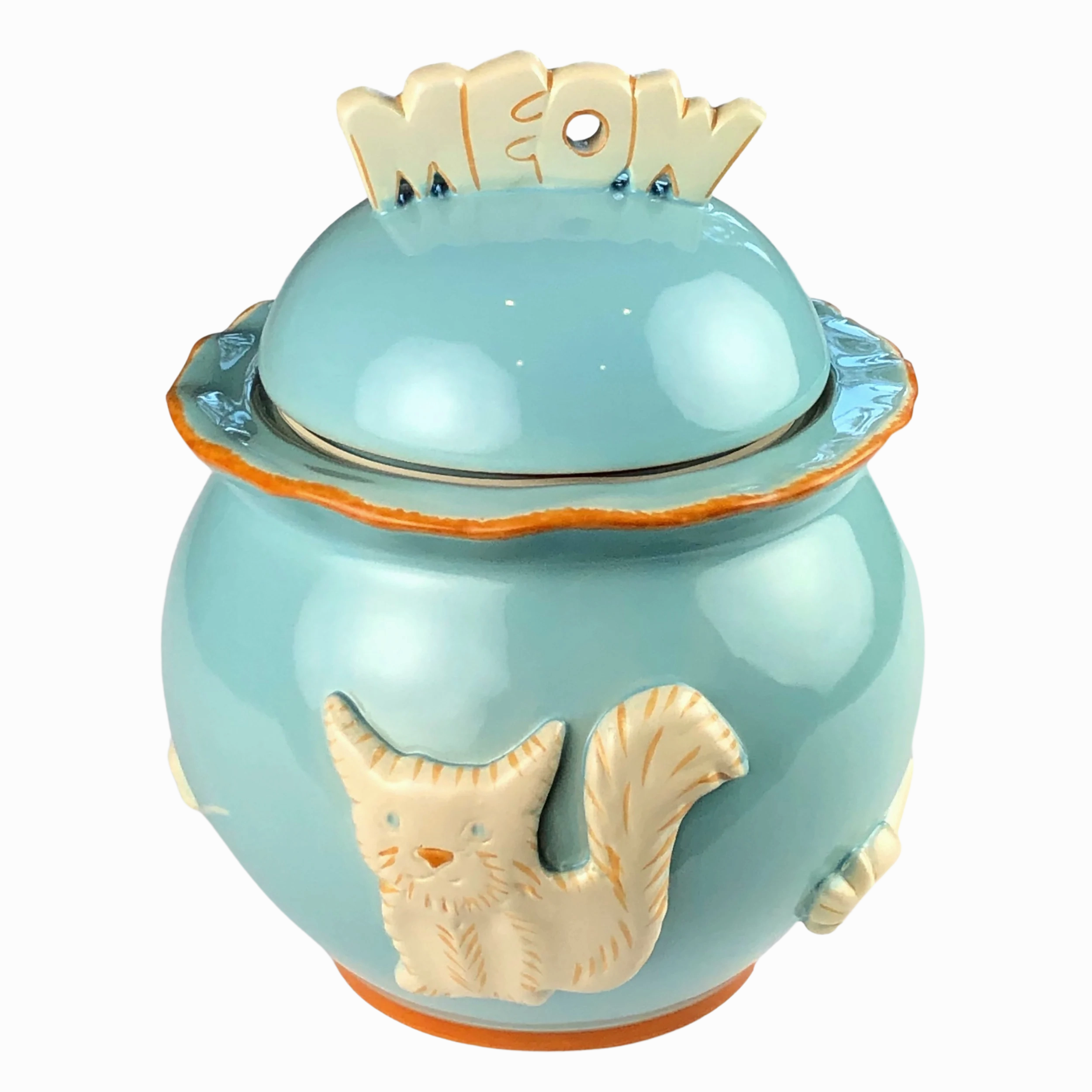 Cat Treat Jar | Sky Blue