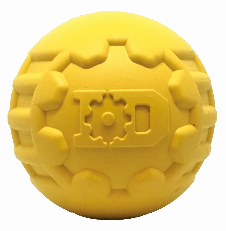 Chew Resistant Toy | Rubber Yellow Ball