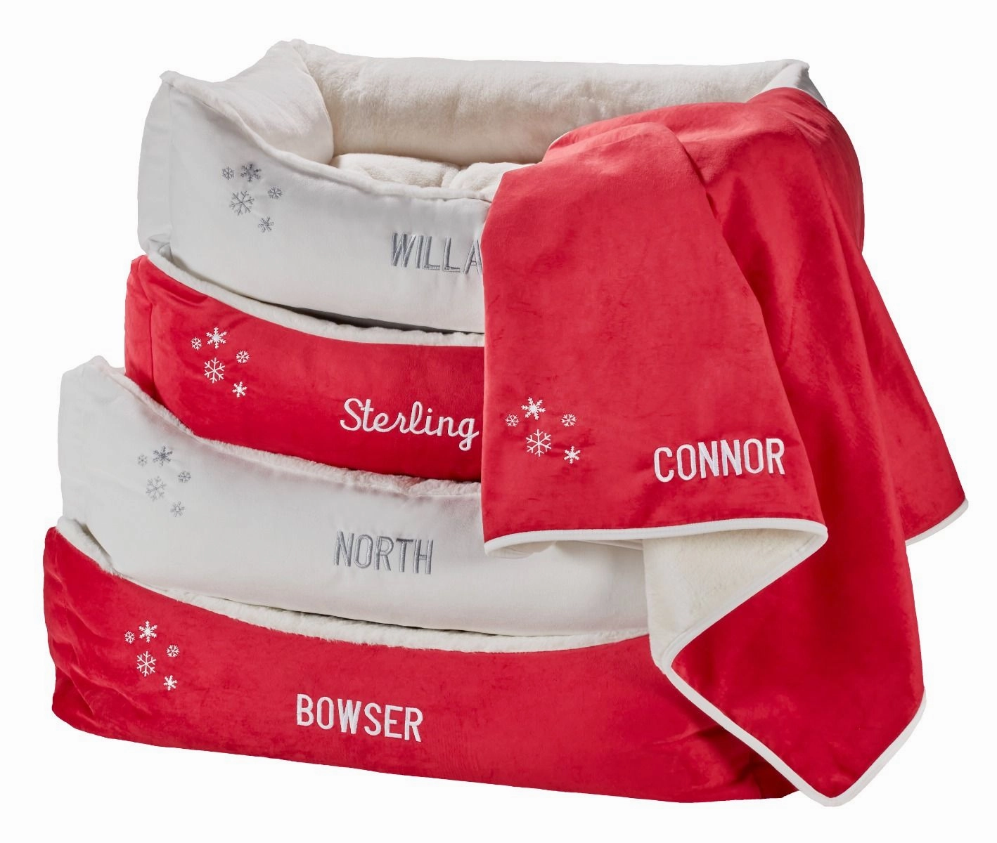 Christmas Holiday Luxury Throw Blanket | Crimson