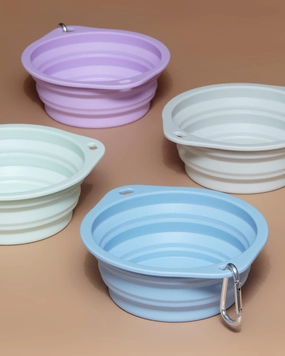 Collapsible Silicone Travel Dog Bowl