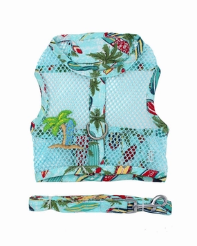 Cool Mesh Dog Harness in Surfs Up