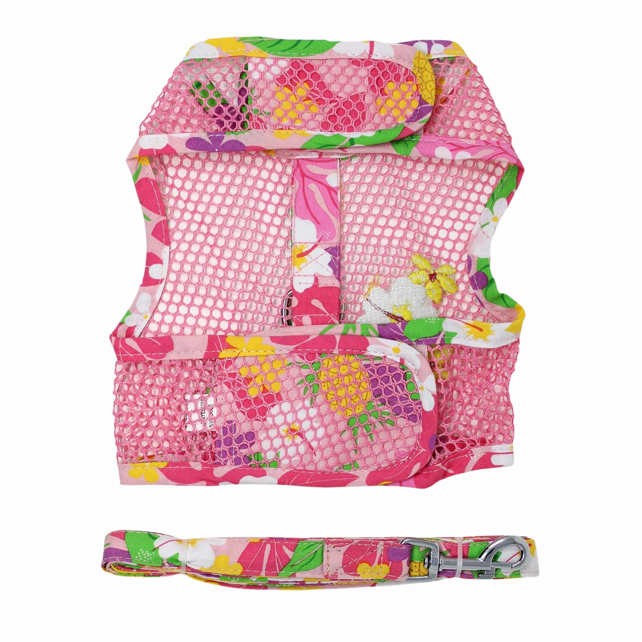 Cool Mesh Harness | Pink Hawaiian Floral