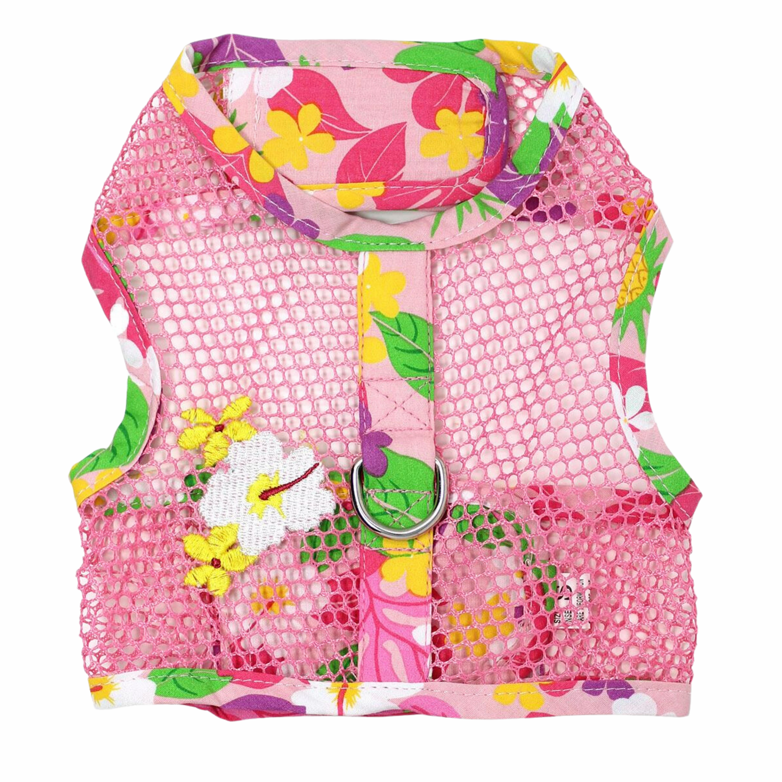 Cool Mesh Harness | Pink Hawaiian Floral