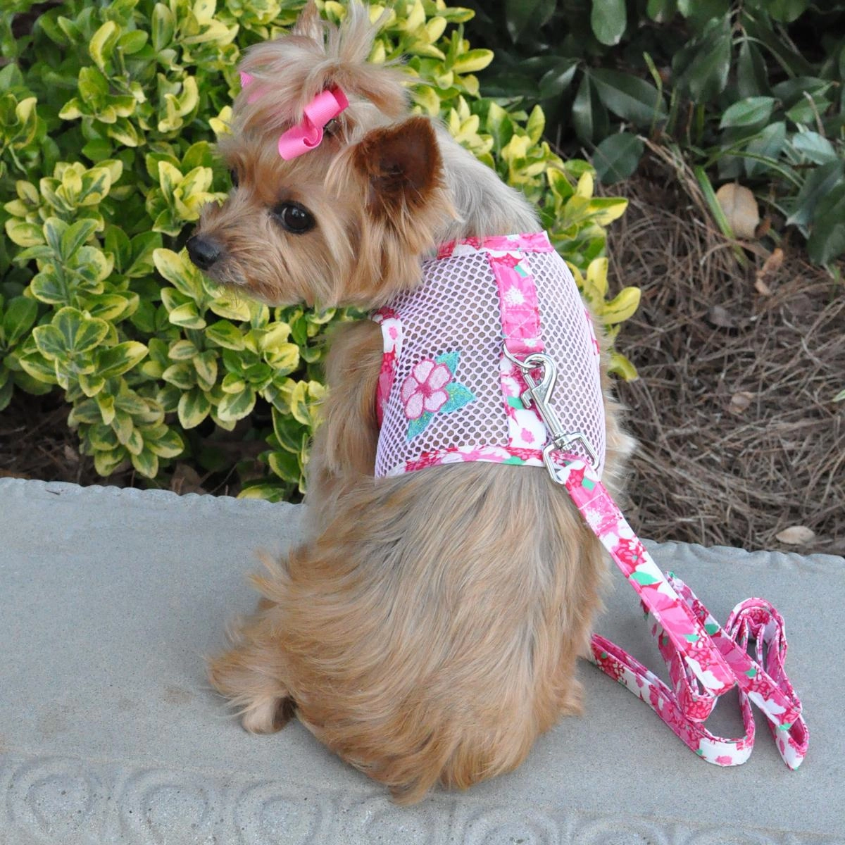 Cool Mesh Harness | Pink Hawaiian Hibiscus
