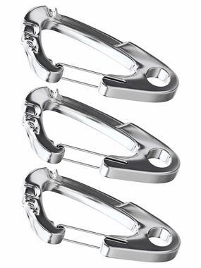 Dog Tag Carabiner Clips (3pk)
