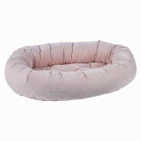 Donut Bed | Blush Washed Microvelvet