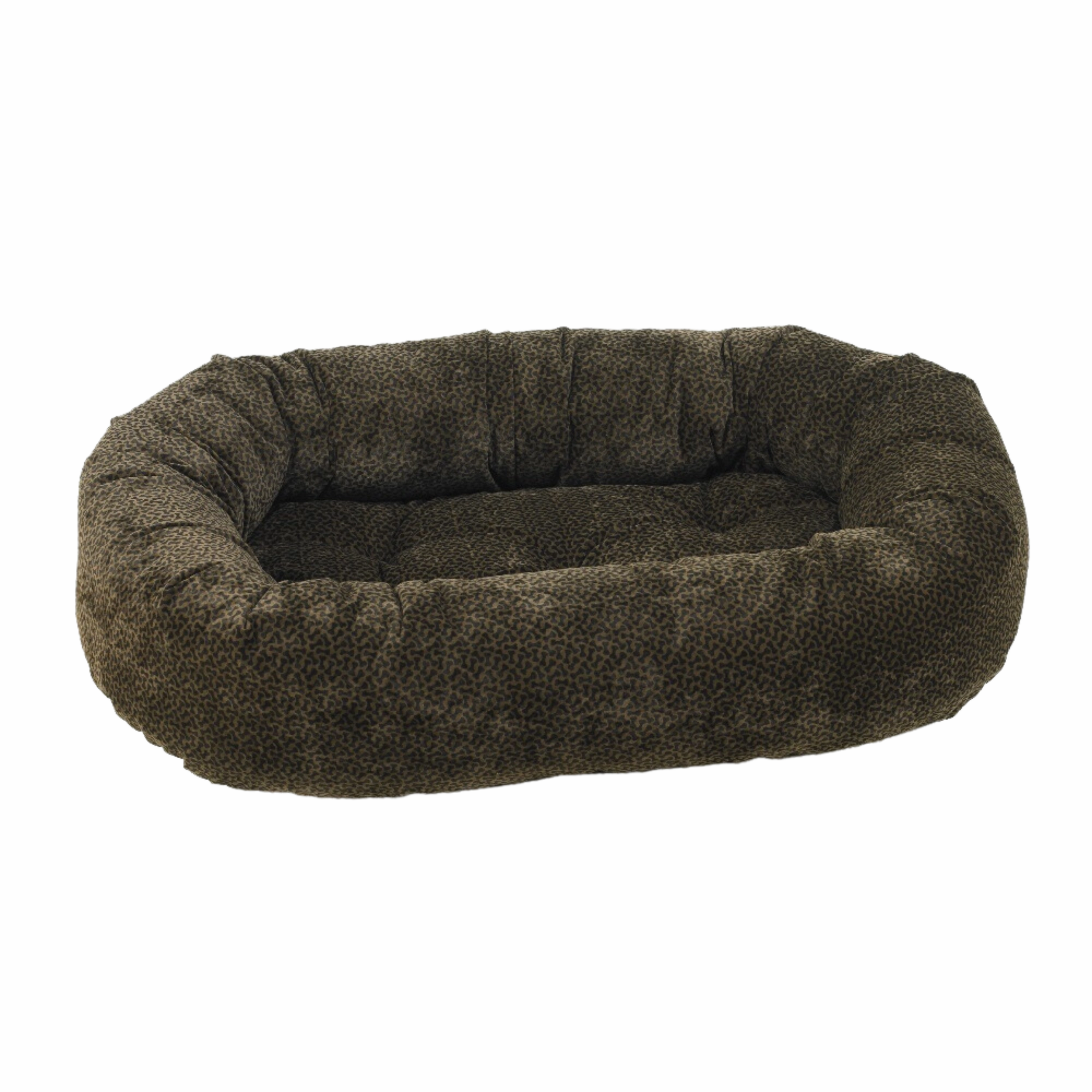 Donut Bed | Chocolate Bones Microvelvet
