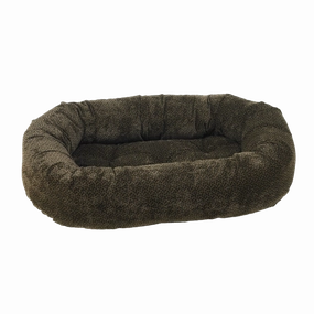Donut Bed | Chocolate Bones Microvelvet