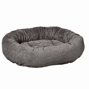 Donut Bed | Grey Owl Sheepskin Faux Fur