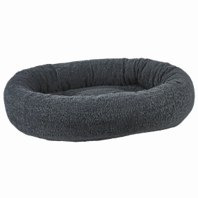 Donut Bed | Grey Sheepskin Faux Fur