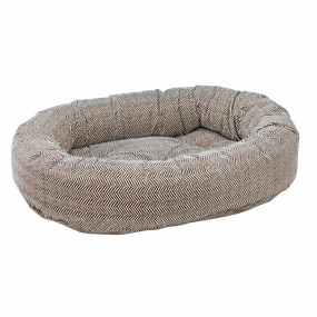 Donut Bed | Herringbone Microvelvet