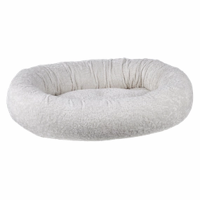 Donut Bed | Ivory Sheepskin Faux Fur