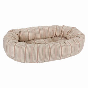 Donut Bed | Sanibel Stripe Linen