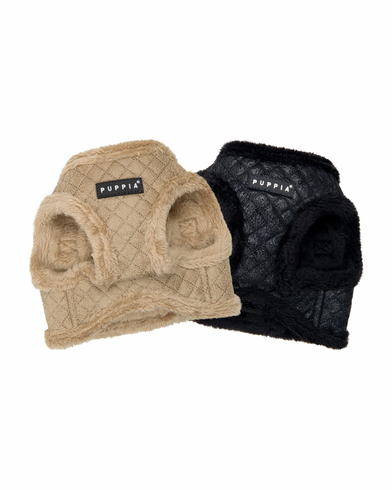 Douglas Quilted Vest Harness in Beige or Black