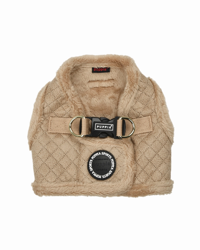 Douglas Quilted Vest Harness in Beige or Black