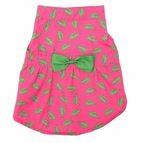 Dress | Alligators Pink & Lime