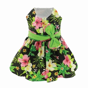 Dress | Black Hawaiian Hibiscus