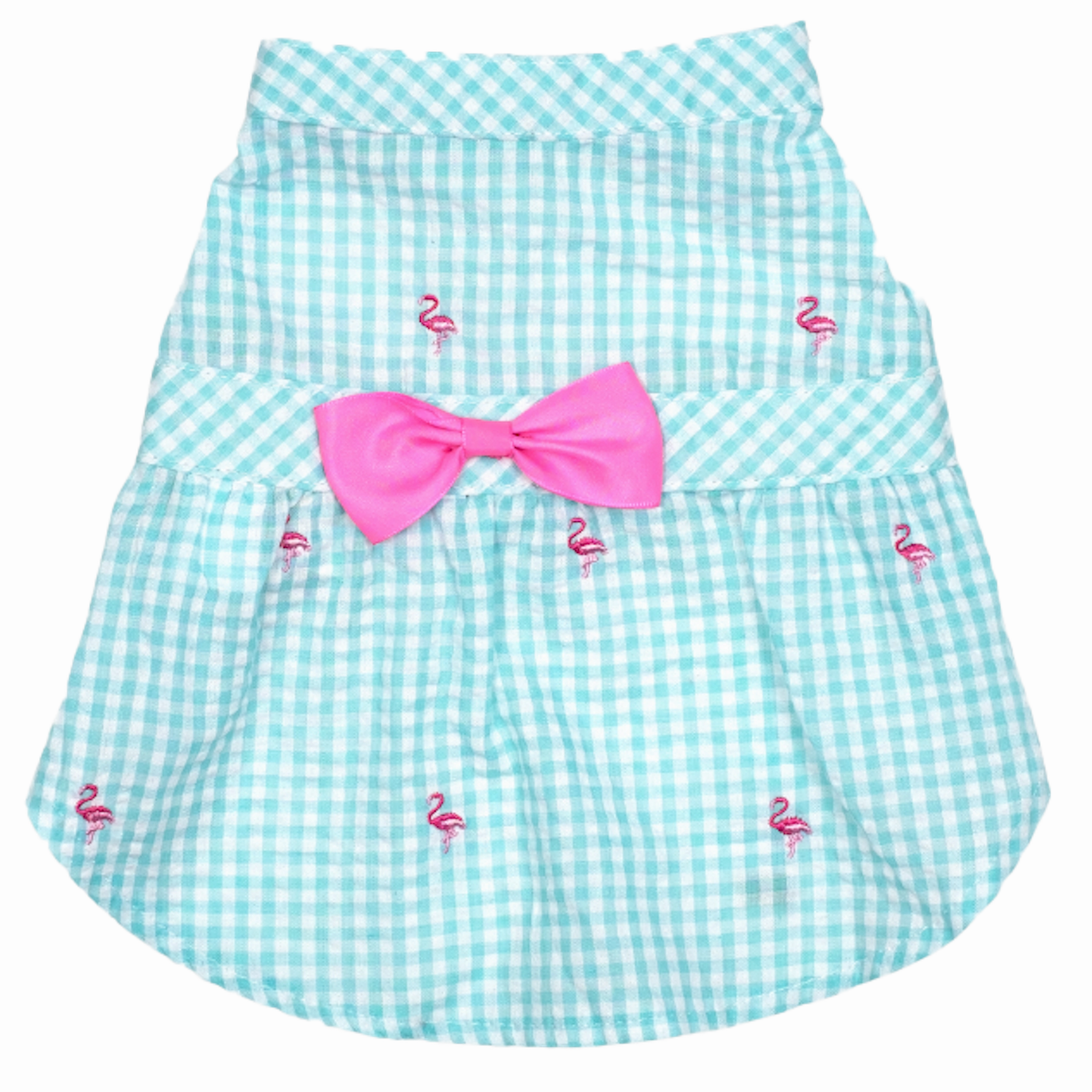 Dress | Gingham Flamingos