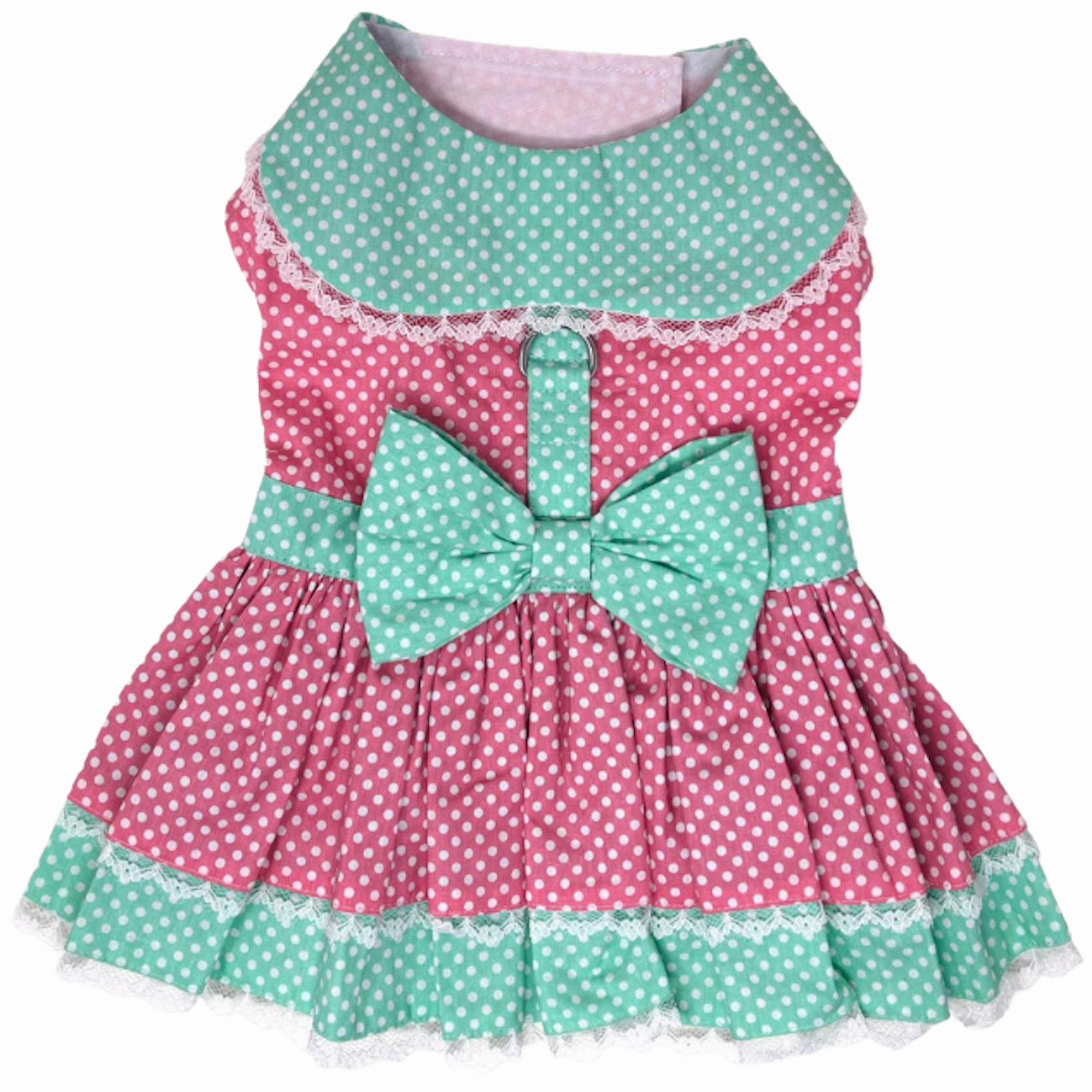 Dress | Pink & Teal Dot