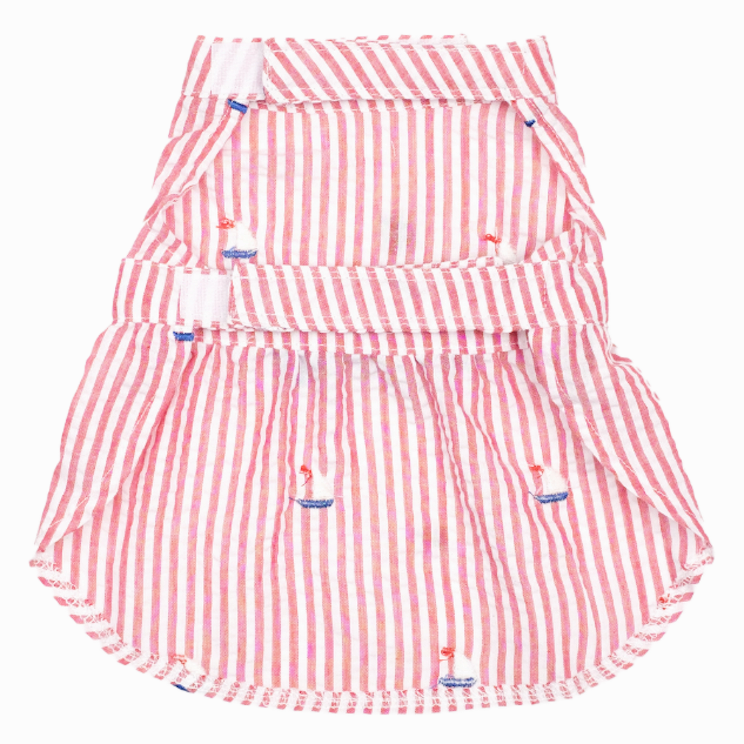 Dress | Red Stripe Sailboats