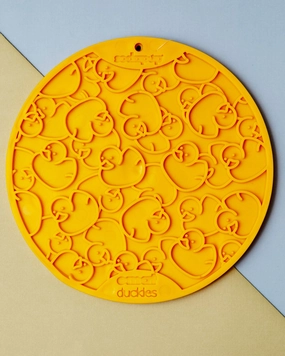 Duckies Dog Lick Mat With Suction Cups (Made in the USA)