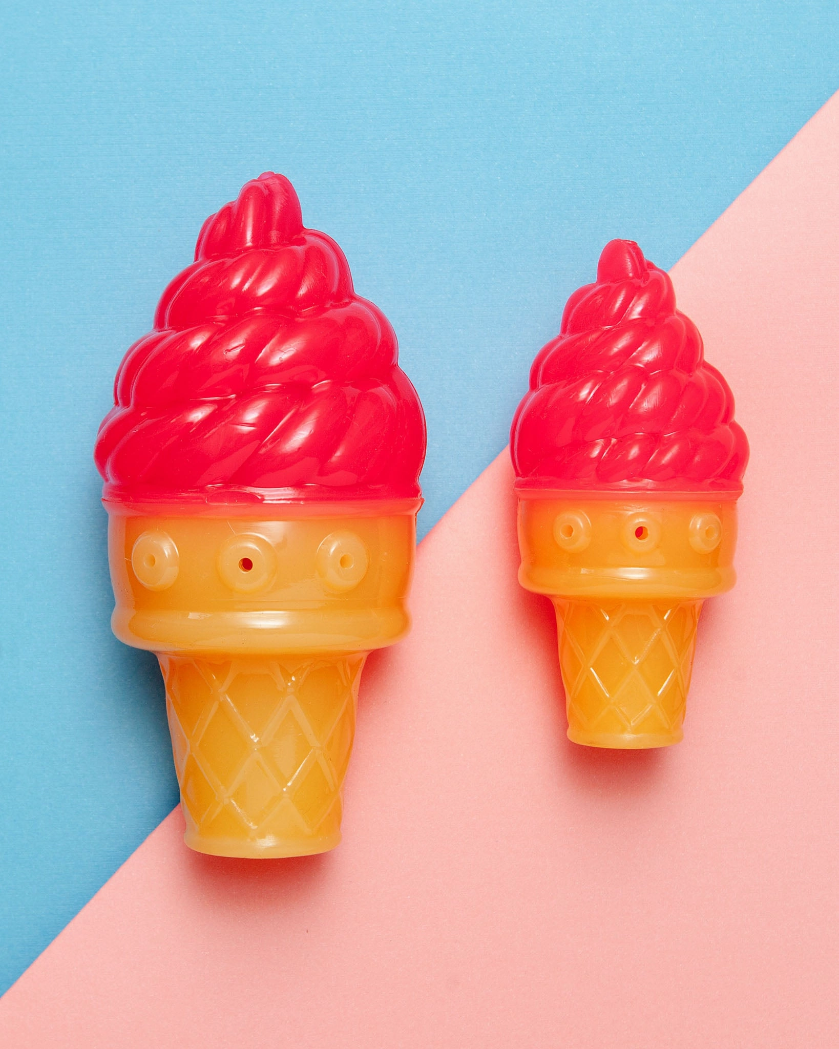 Freeze-Me Ice Cream Cone Dog Toy in Pink