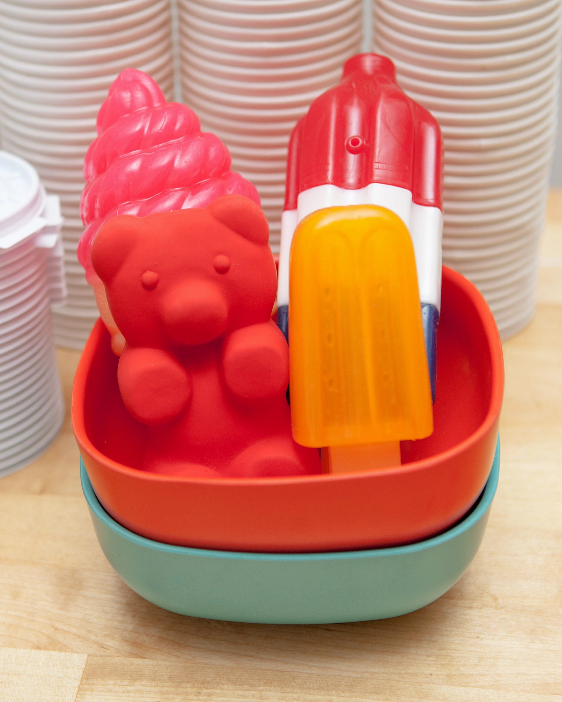 Freeze-Me Pupsicle Dog Toy in Orange