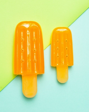 Freeze-Me Pupsicle Dog Toy in Orange