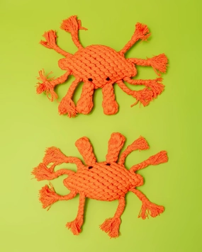 Happy The Crab Sustainable Handmade Nautical Dog Rope Toy