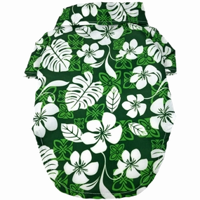 Hawaiian Camp Shirt | Tropical Green