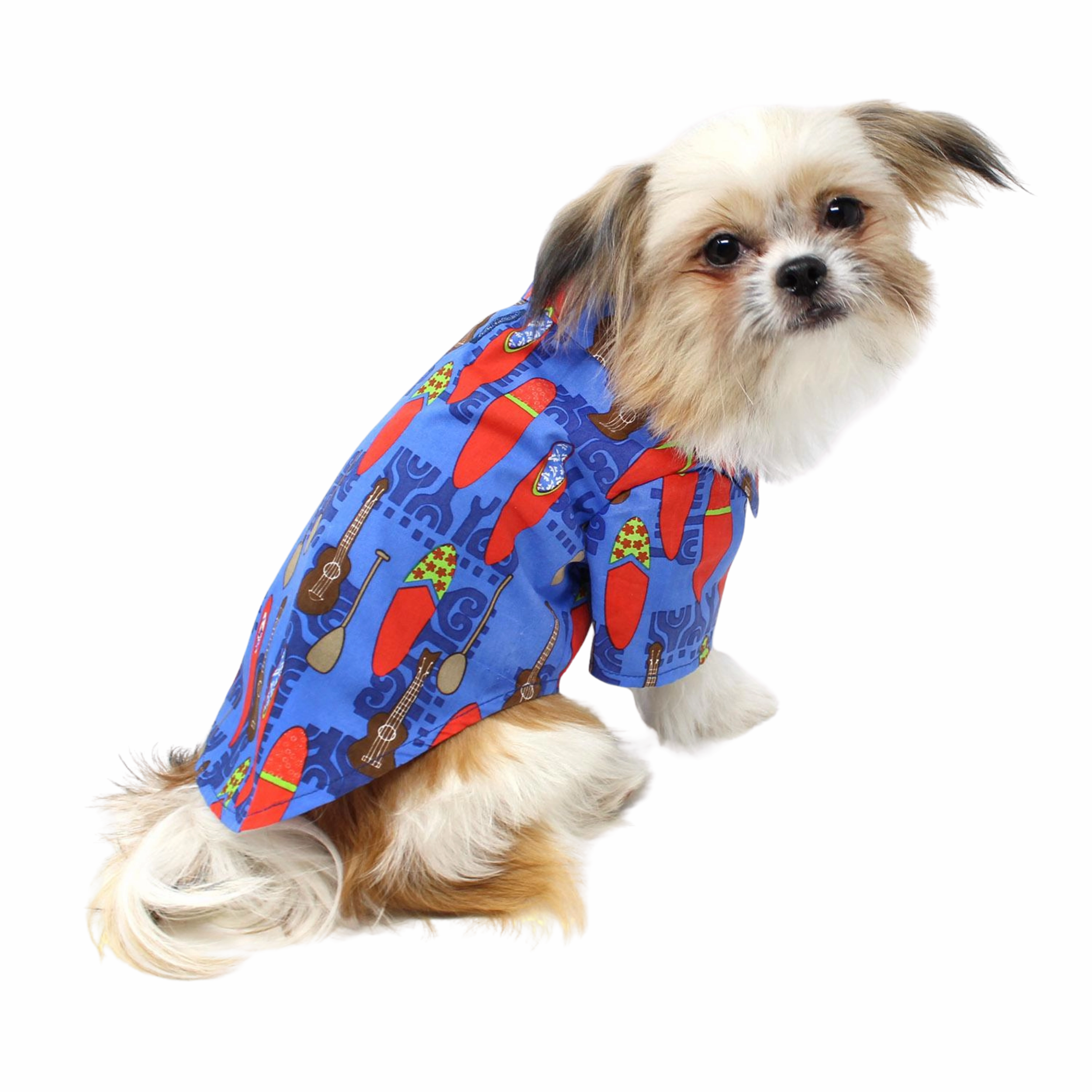 Hawaiian Camp Shirt | Ukuleles & Surfboards