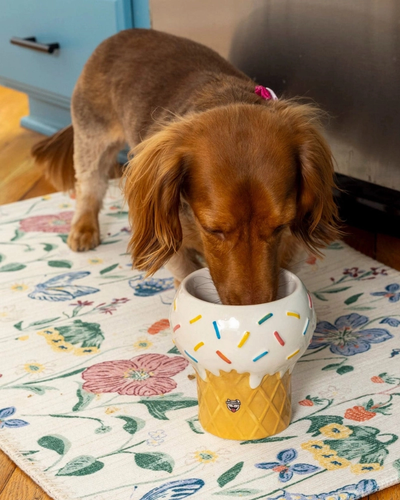 I Scream for Ice Cream Elevated Pet Food Bowl