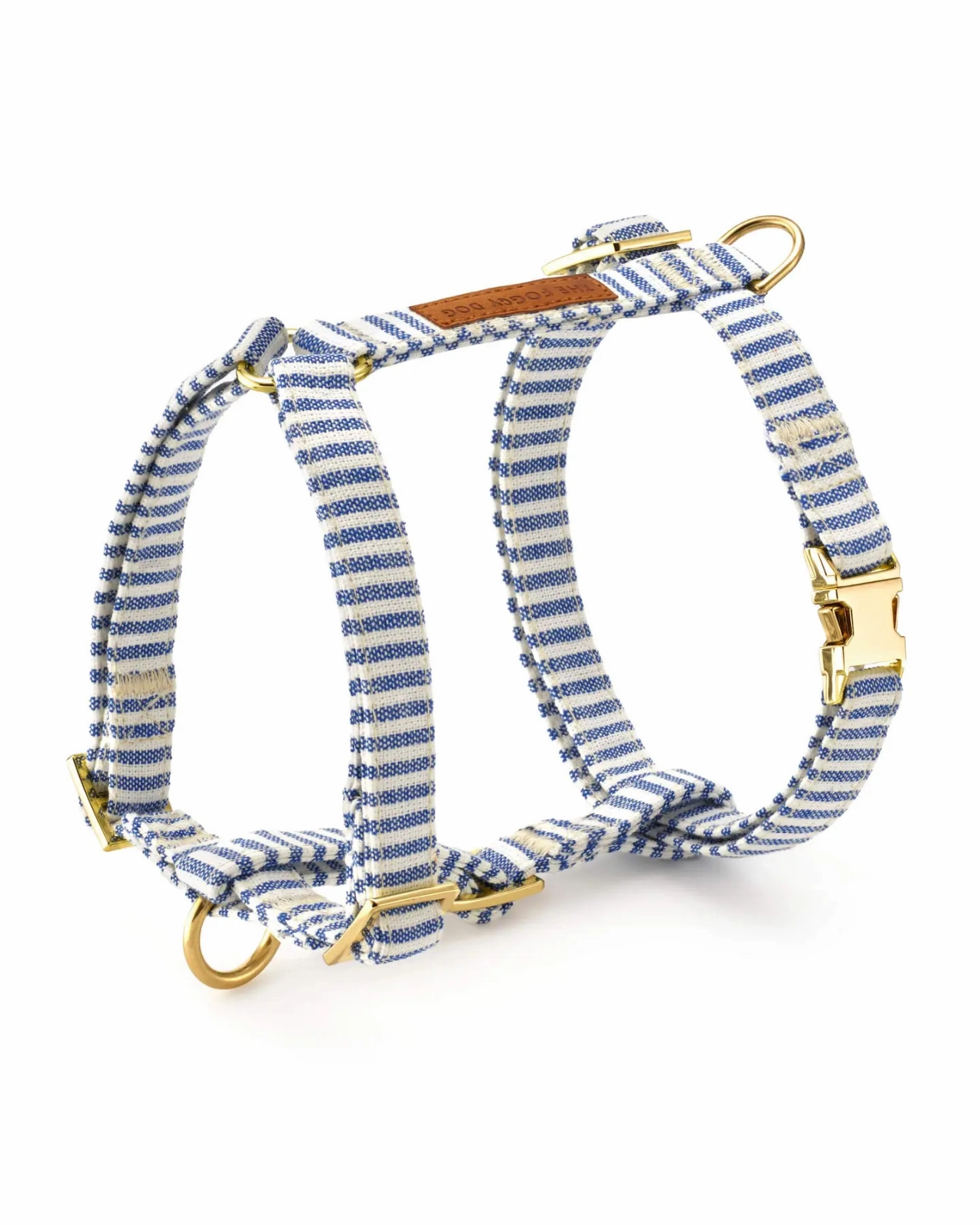 Lake Blue Stripe Dog Harness