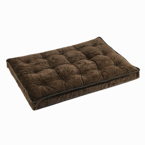 Luxury Microvelvet Crate Mattress | Chocolate Bones