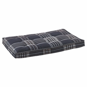 Luxury Microvelvet Crate Mattress | Greystone Tartan Plaid