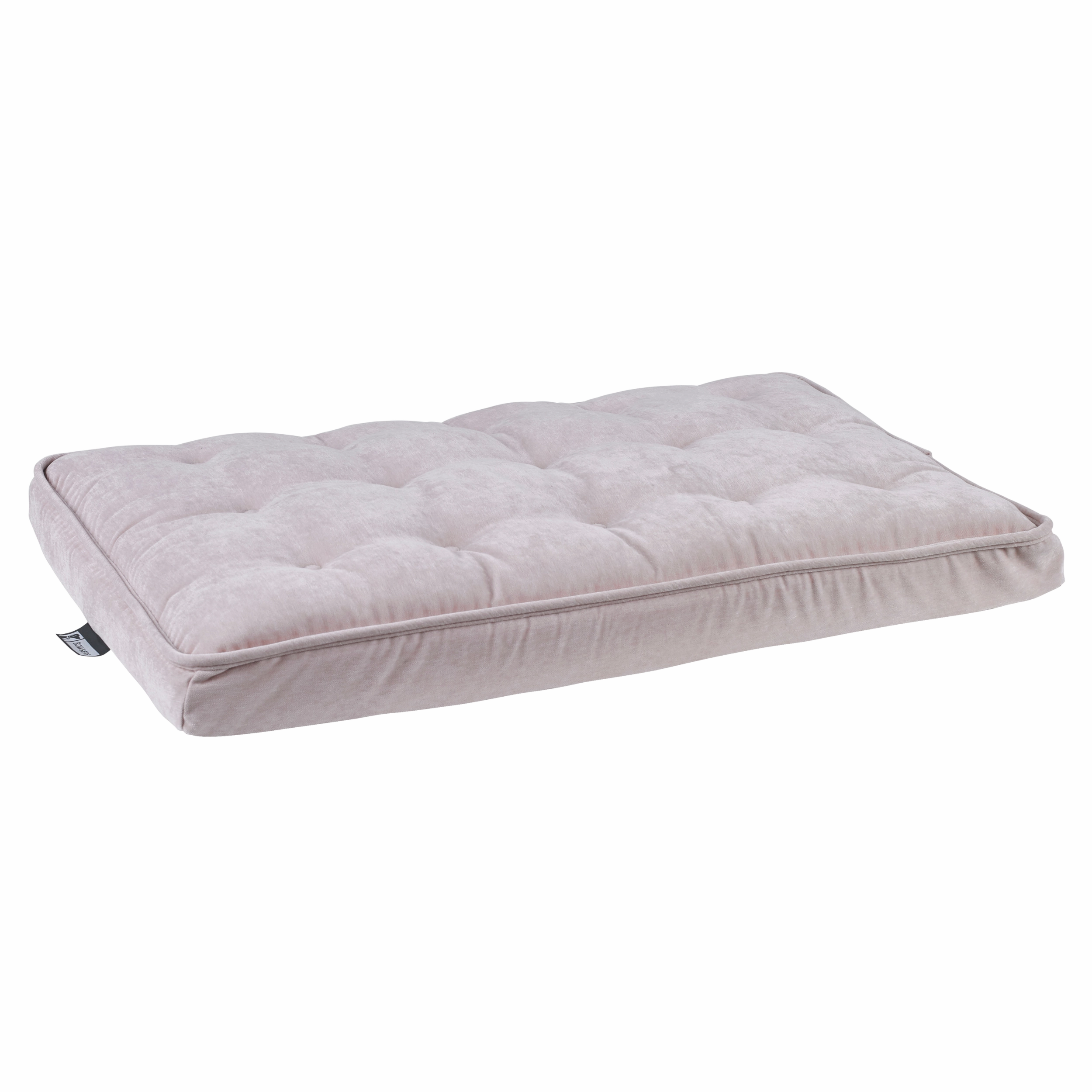 Luxury Washed Microvelvet Crate Mattress | Blush